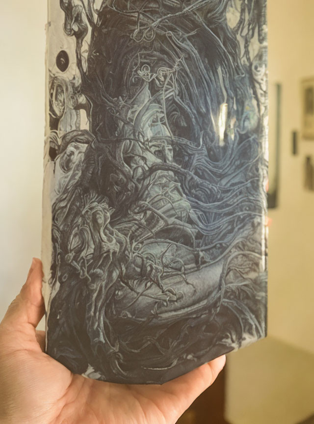 Intricate, Embossed Book Cover with Fantastical Artwork