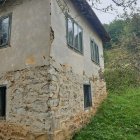 Quaint Stone House with Green Door and Lush Gardens