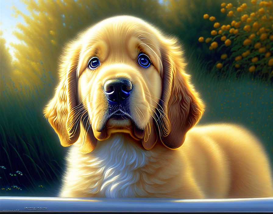 puppy golden retriver