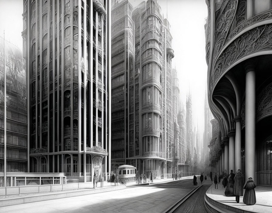 morning in the neoneo-art-deco future