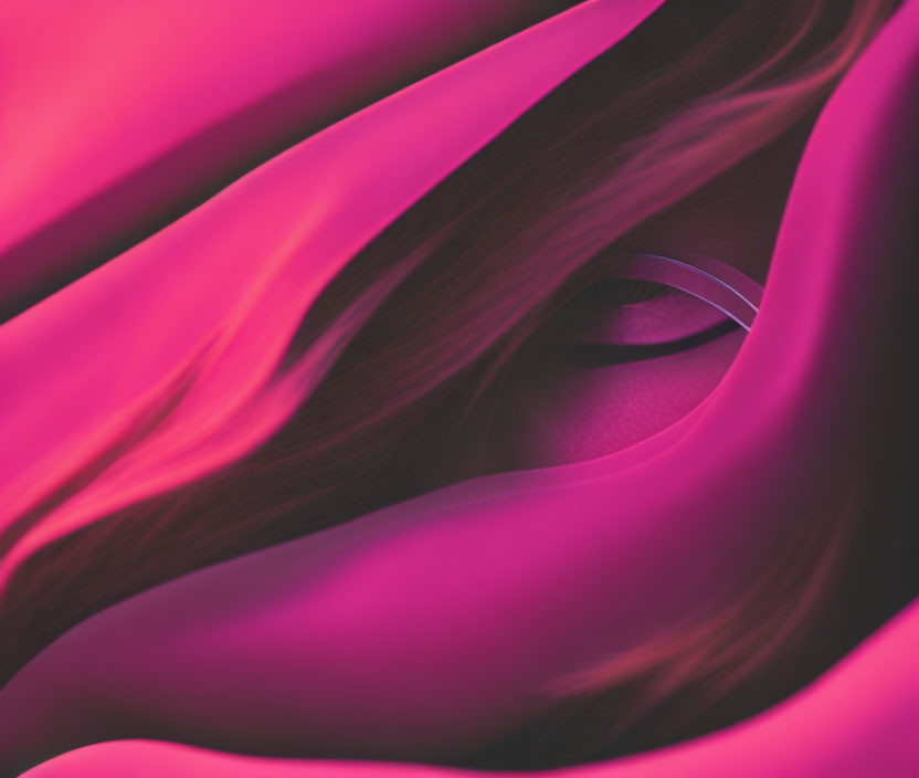 Magenta abstract waves with pink to purple gradient and silk-like texture