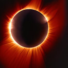 Vivid Corona and Solar Flares During Total Solar Eclipse