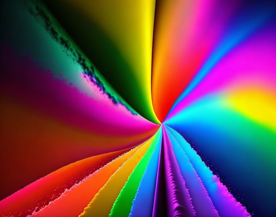 Colorful Abstract Radial Gradient Art with 3D Tunnel Effect