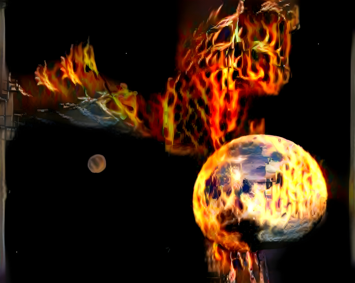 moon on fire