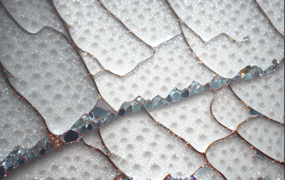 Detailed View of Dragonfly Wing Cell Patterns