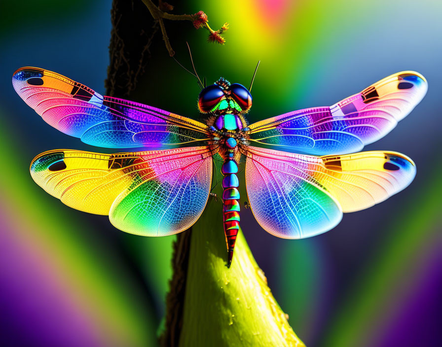 Multicolor Dragonfly