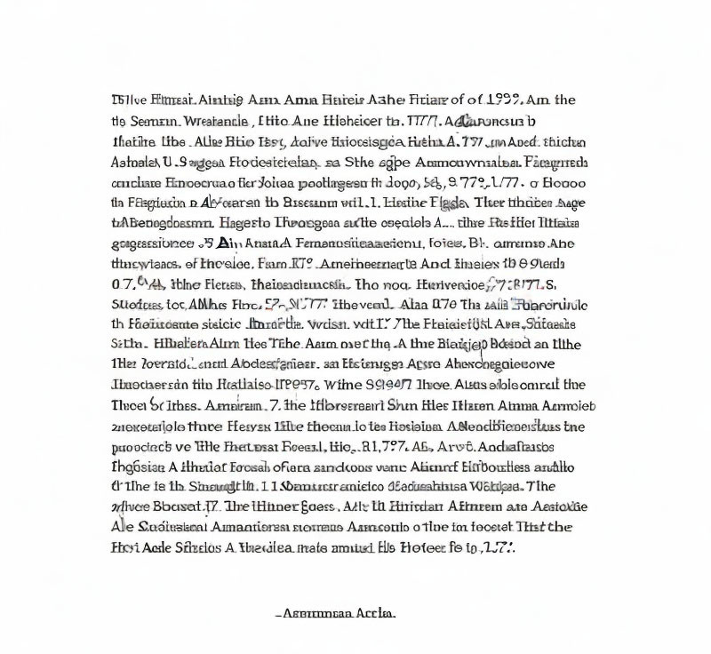 Page with jumbled multilingual text in large paragraph