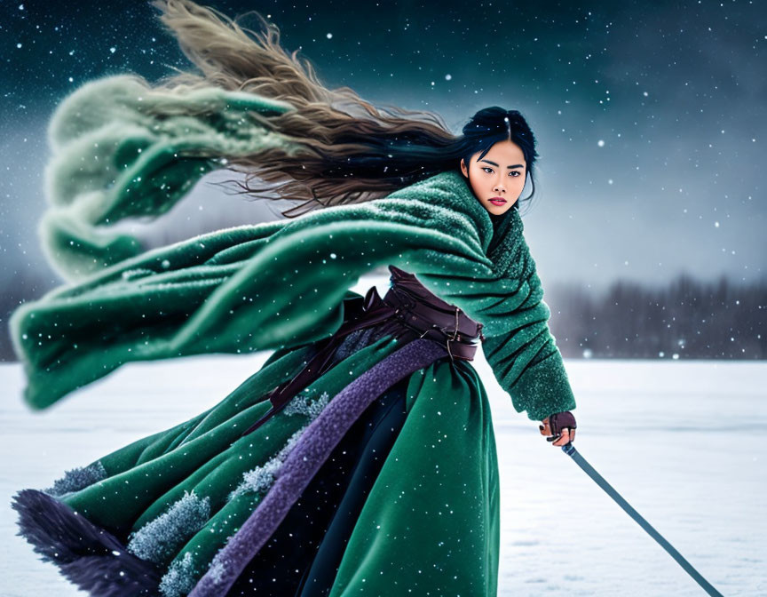 Arctic Enchantress: Mistress of the Frozen Blade