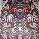 Colorful Octopus Illustration with Swirling Tentacles and Detailed Patterning