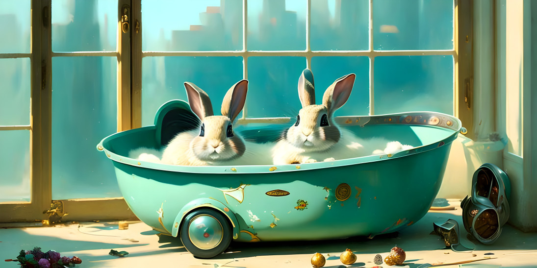 relaxing bunnys