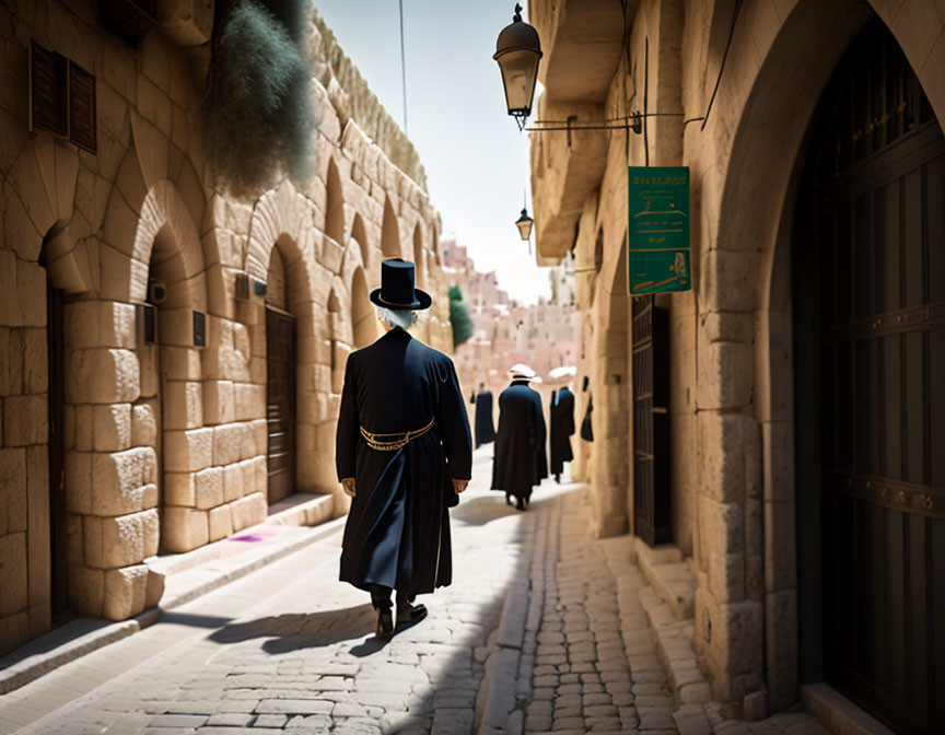 Walking through the streets of Jerusalem 