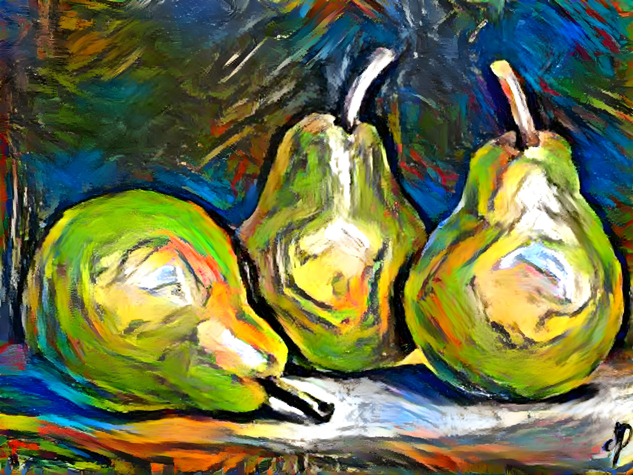 Abstract pears