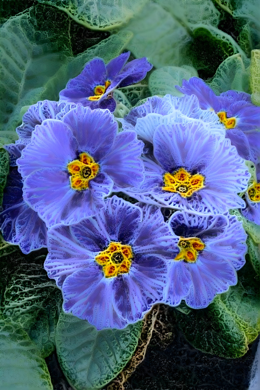 Frosty lace flowers