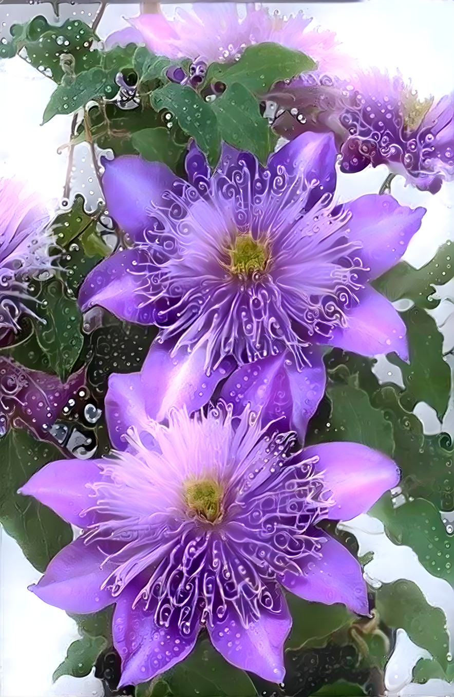 Lilac spring blooms