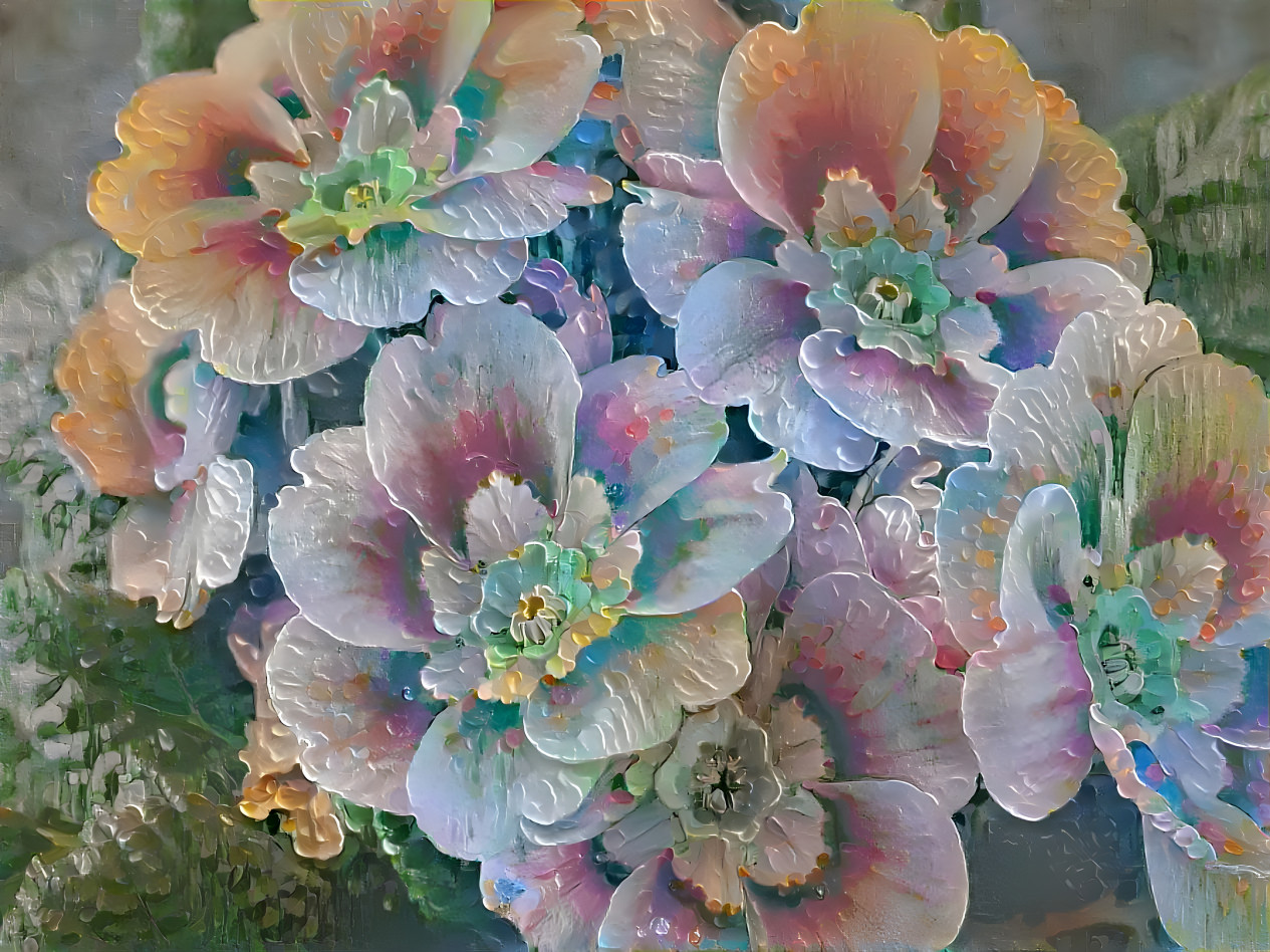 Pastel hues flowers