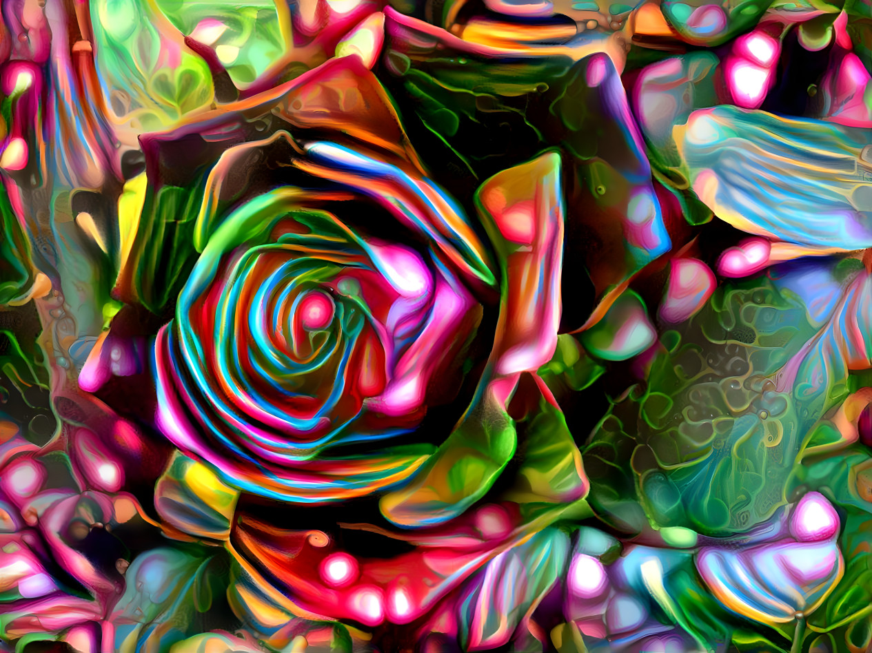 Neon pretty rose 