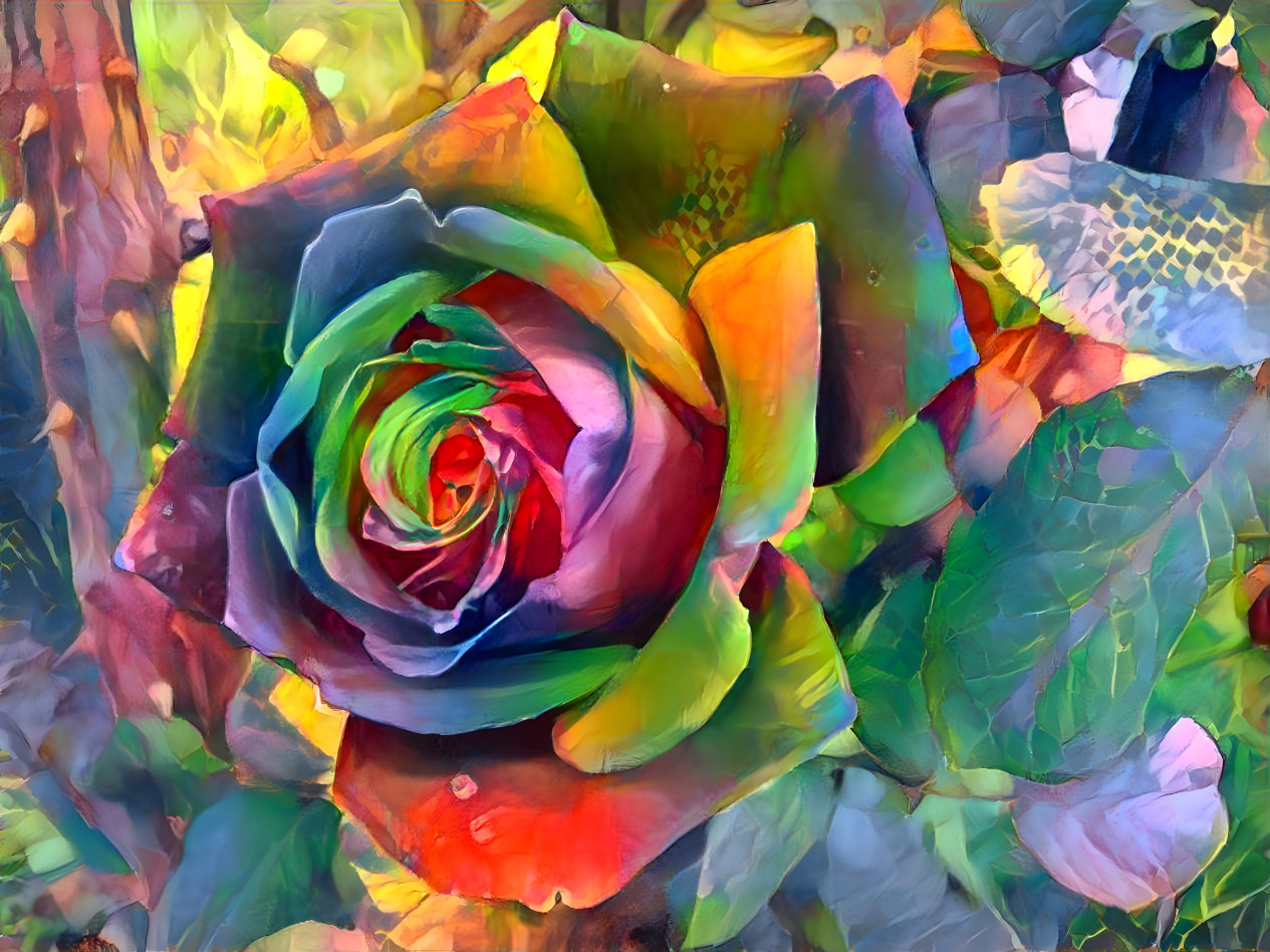 Colorful rose