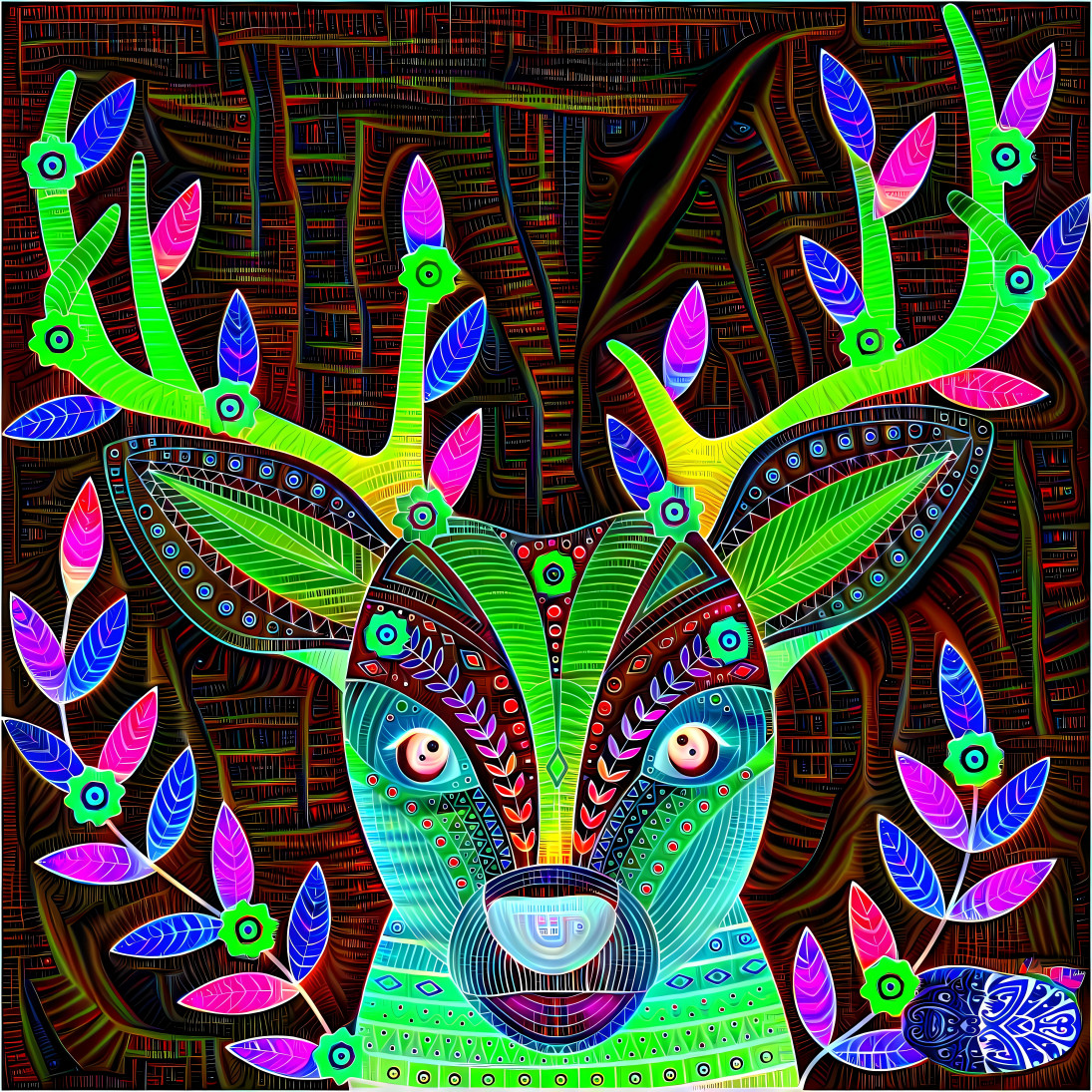 Deep Dream deer 