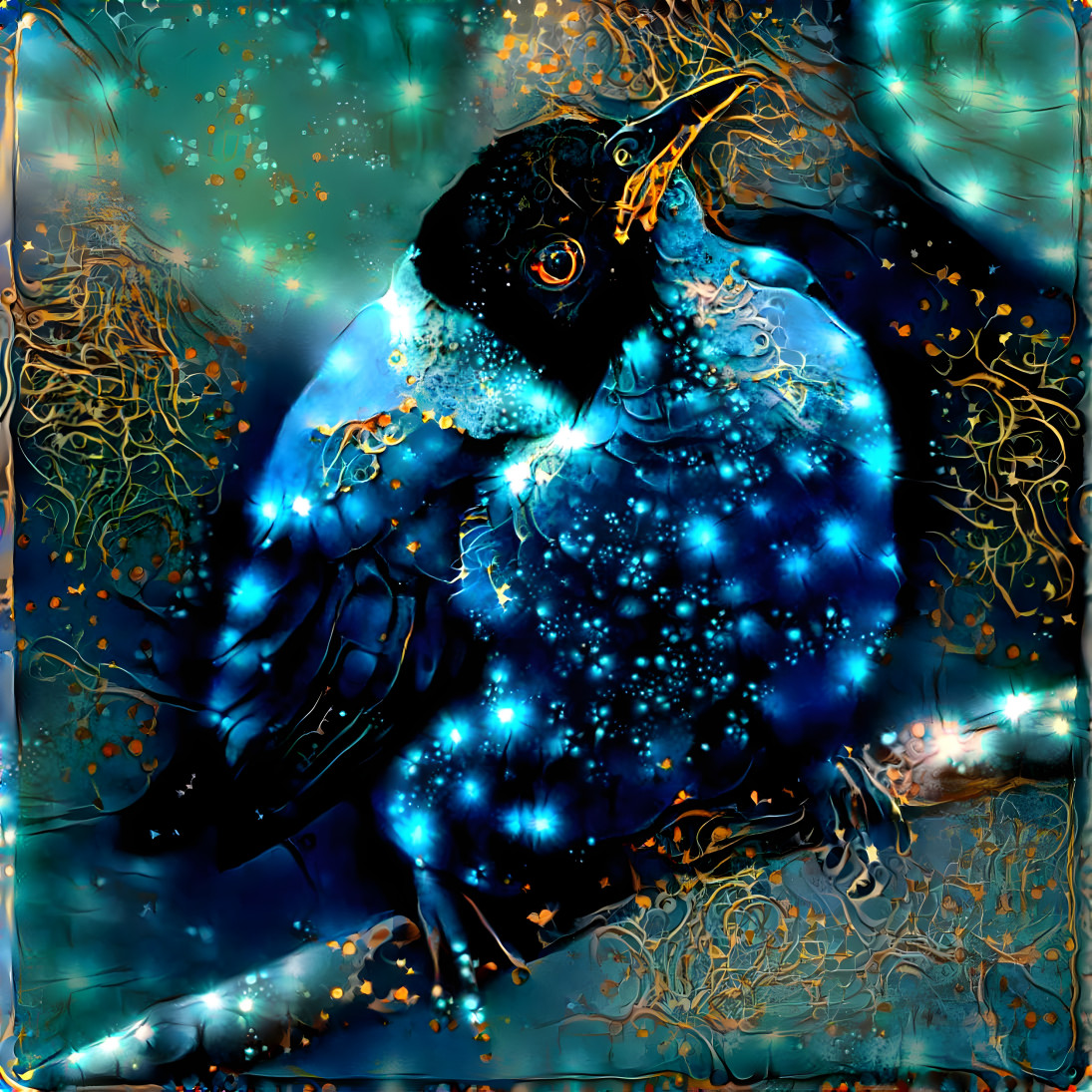 Sparkly birdie beauty