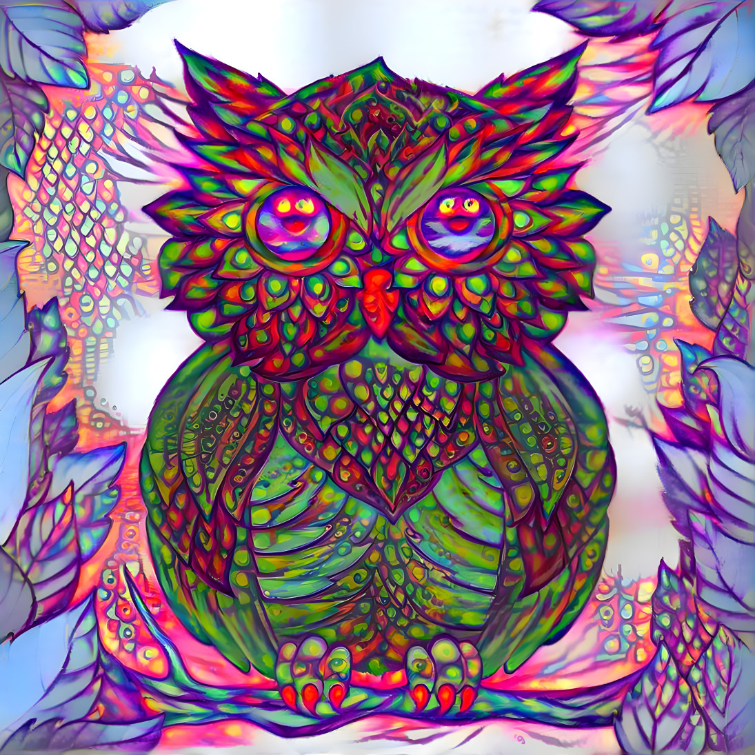 Psychedelic owl