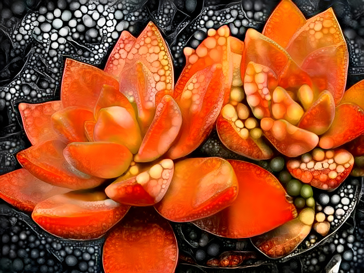 Orange succulent