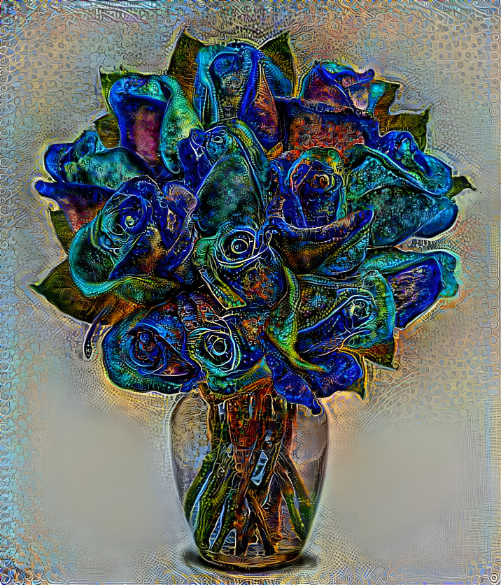 Blue roses 