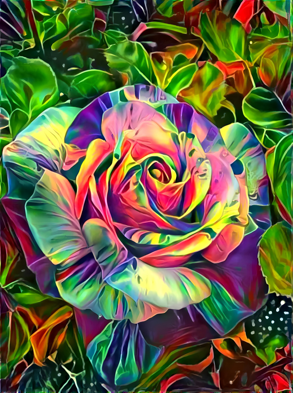 Rainbow Rose