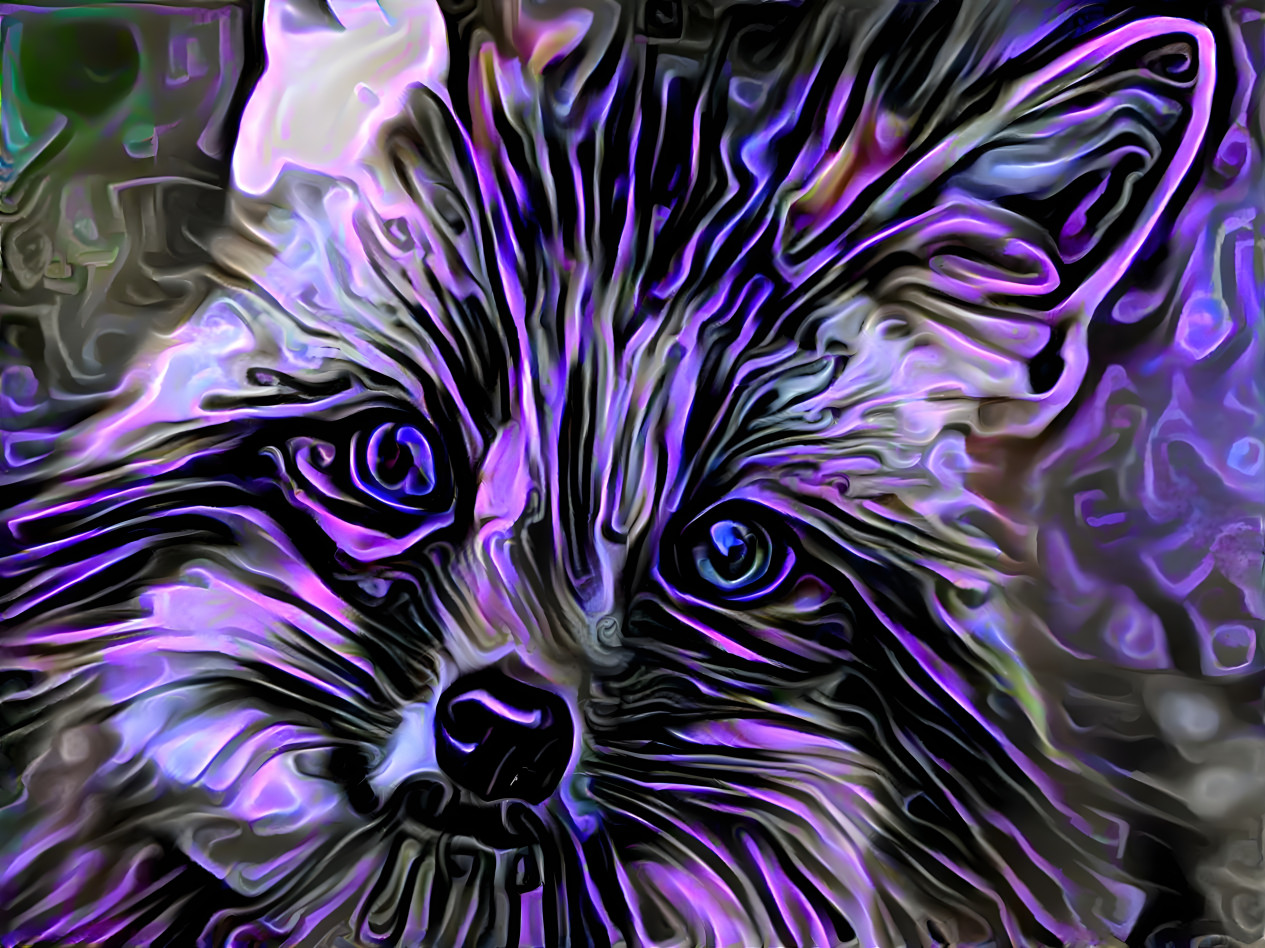 Violet melting fox