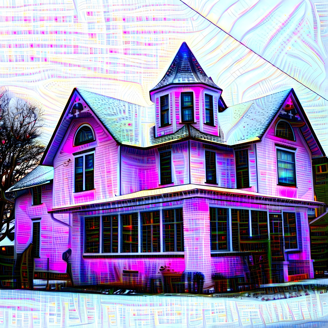 Wintry purple Victorian