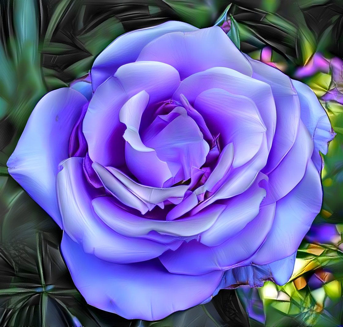 Silk lilac rose