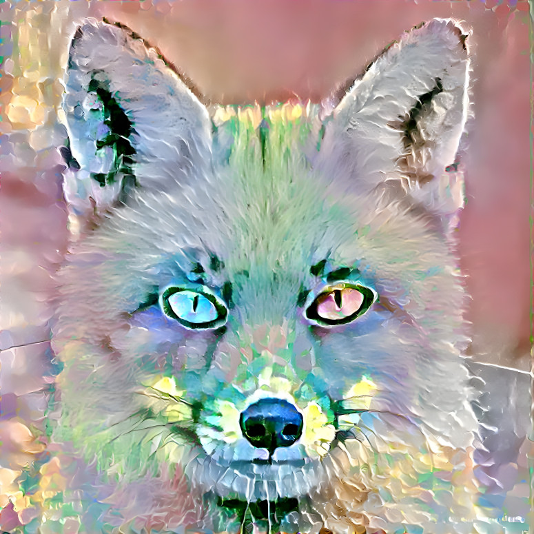 Pastel hues fox