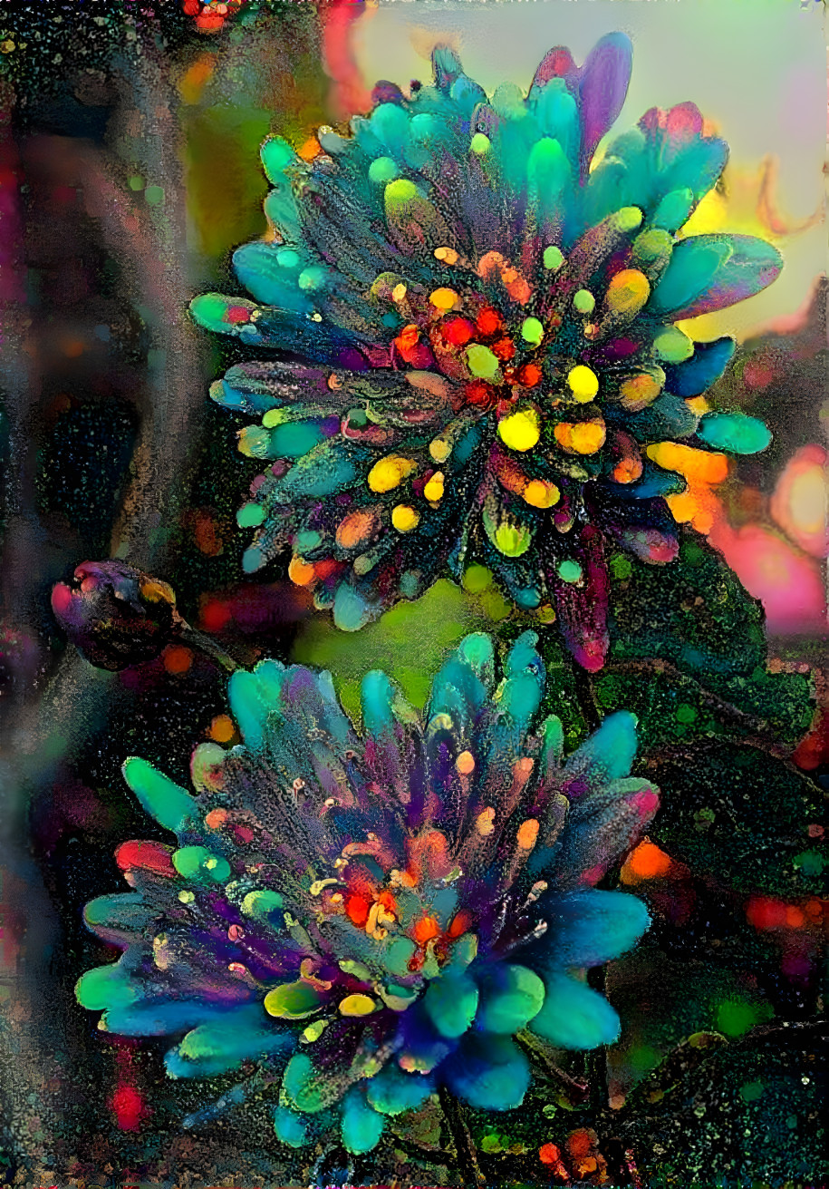 Colorful blooms