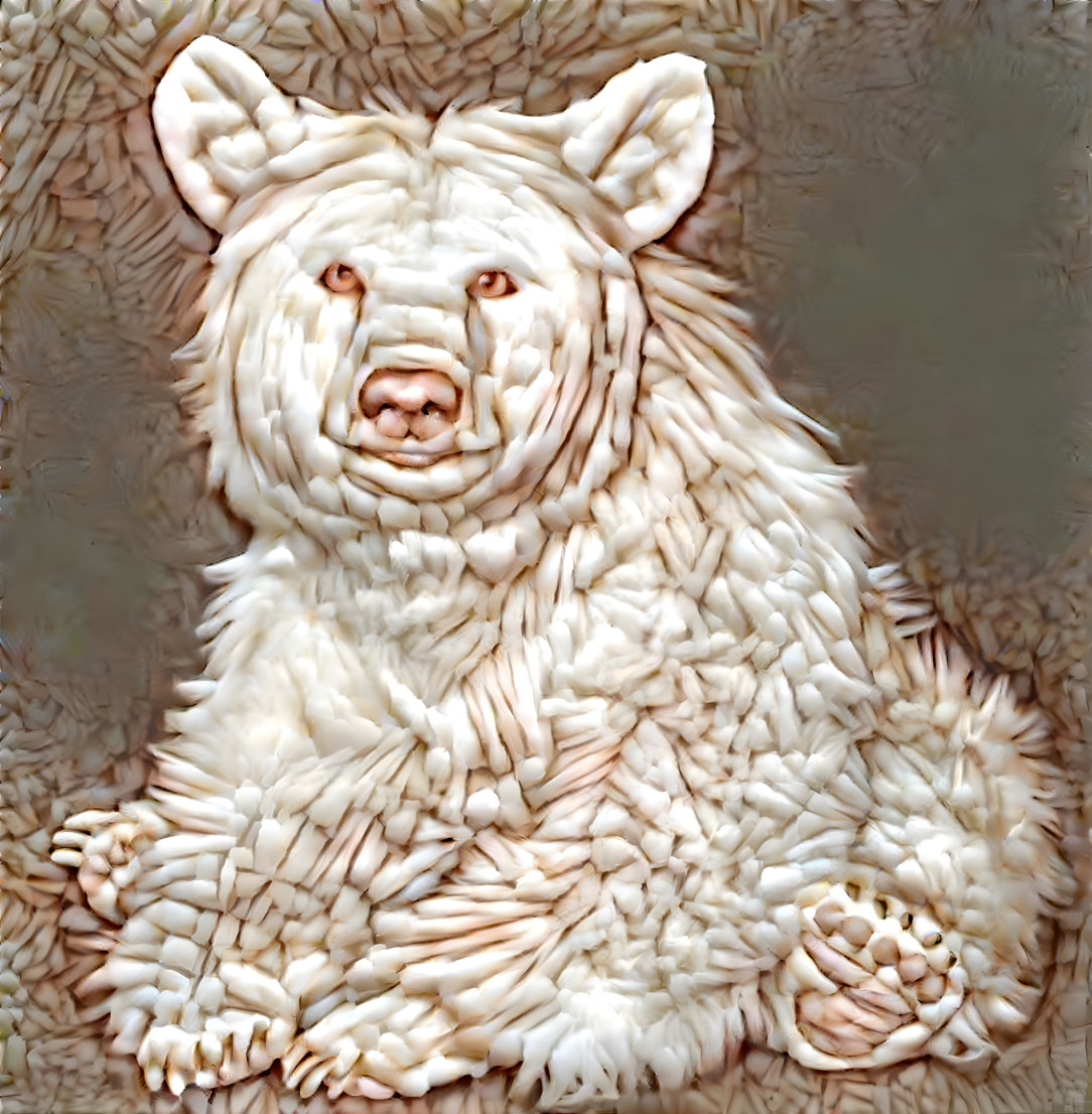 Albino black bear