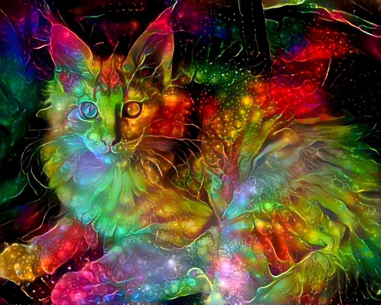 Rainbow kitty