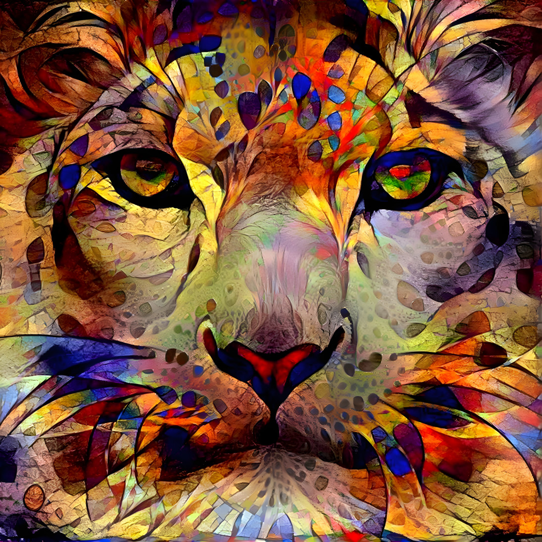 Rainbow tigress