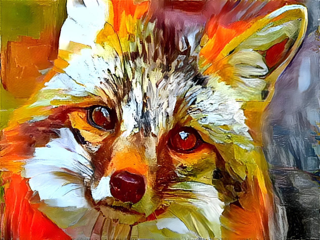 Painted foxy lady