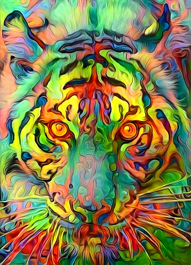 Rainbow tigress