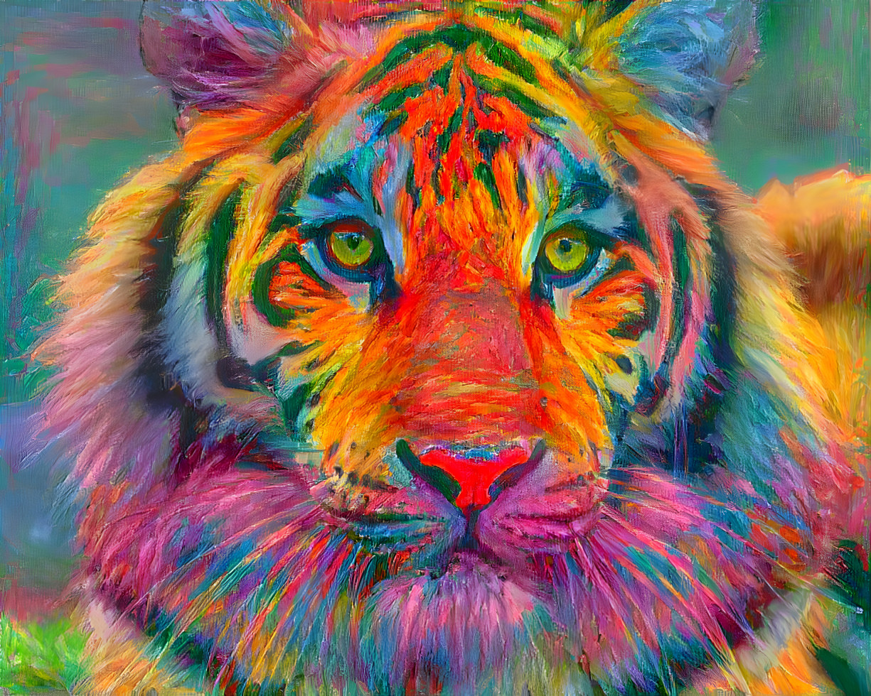 Colorful tiger