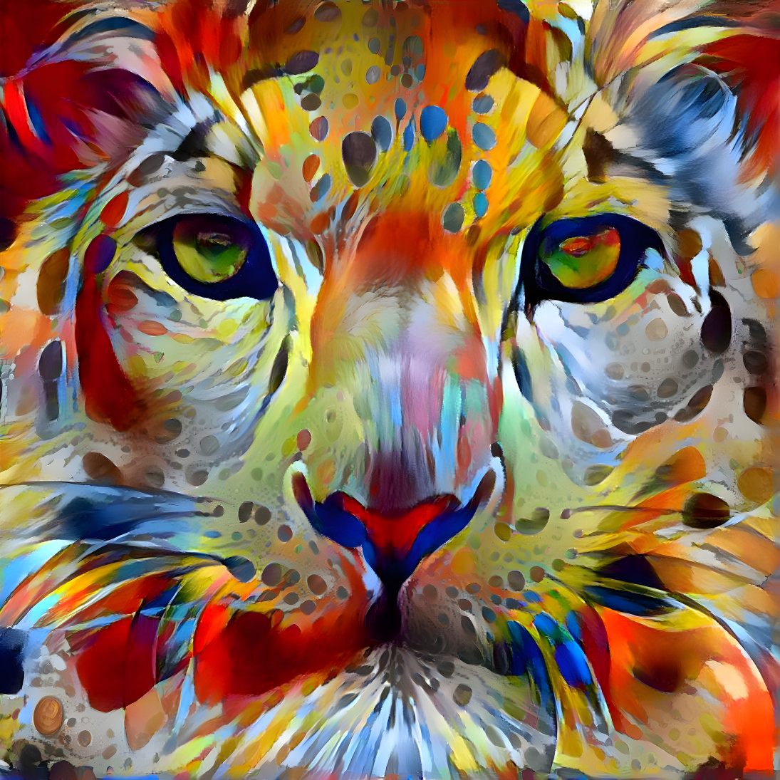 Colorful tigress