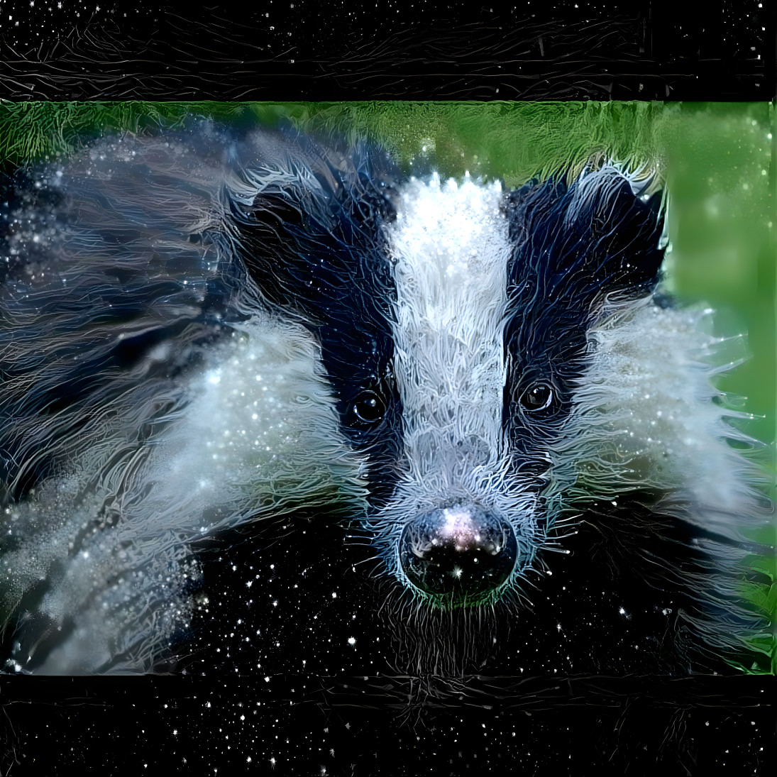 Adorable English badger