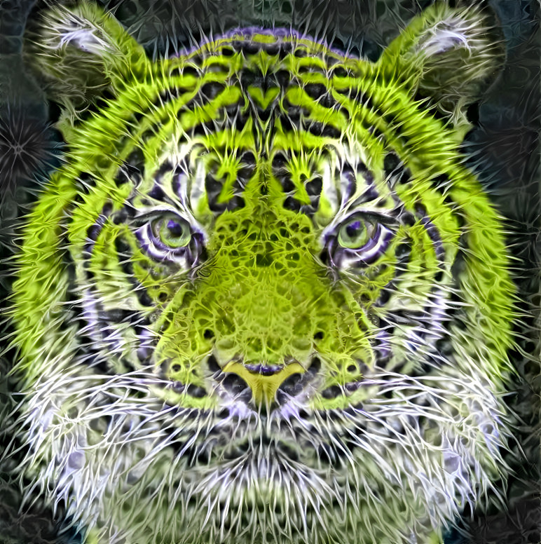 Intense moss tiger