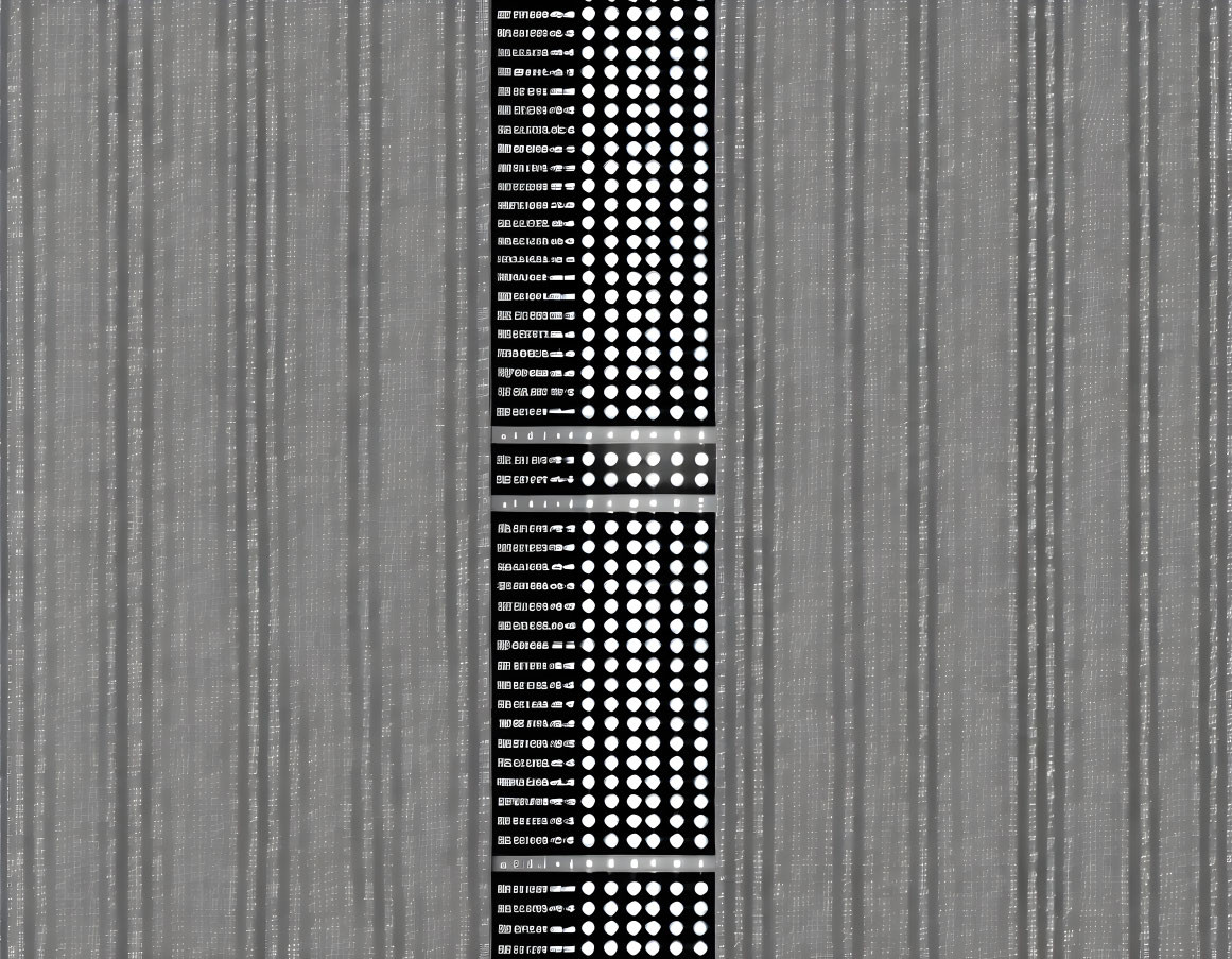 Monochrome abstract art: symmetrical dotted lines on textured grey background