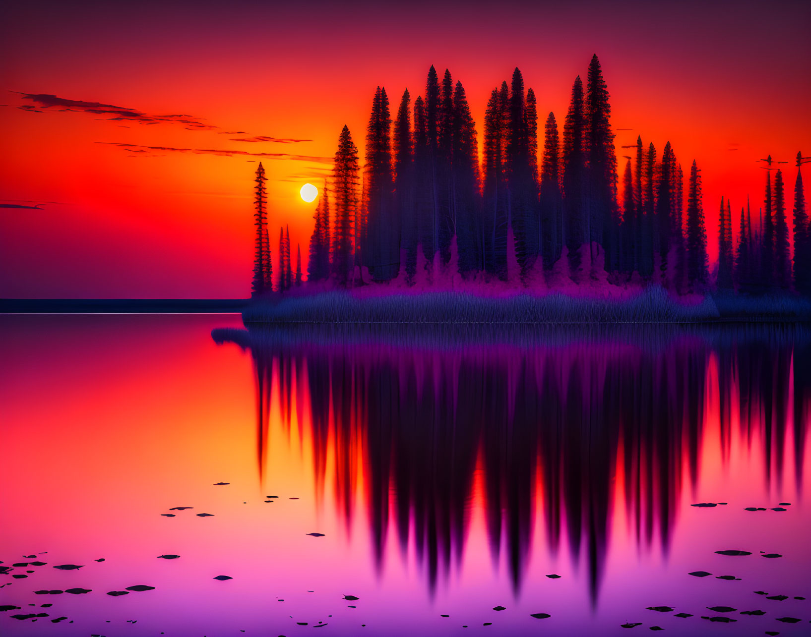 Red and Purple Sunset