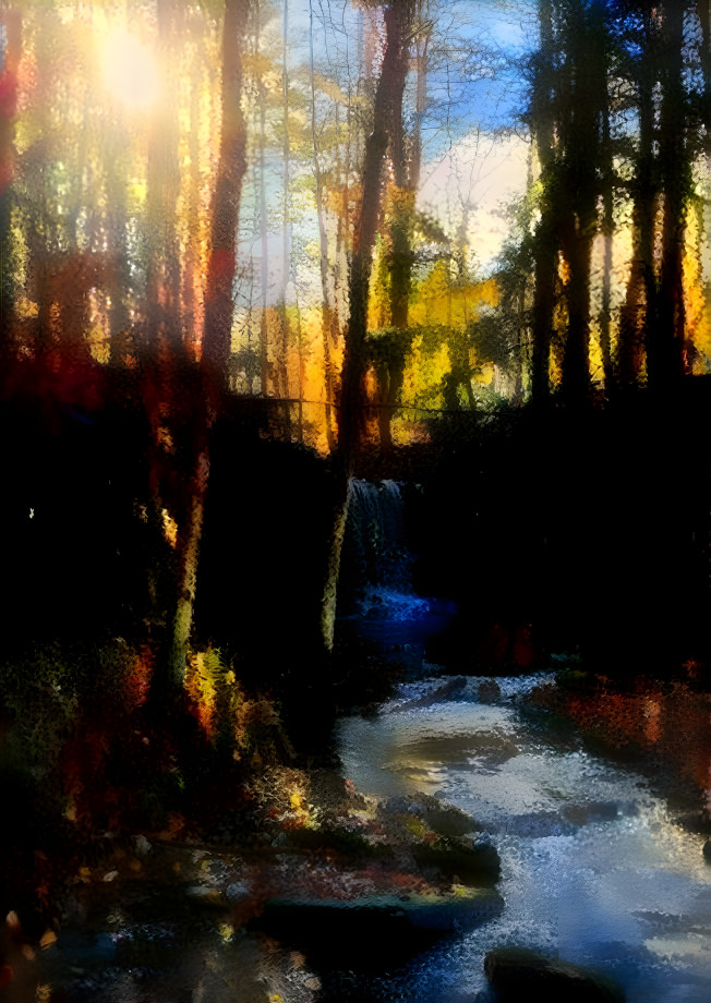 waterfall in the woods