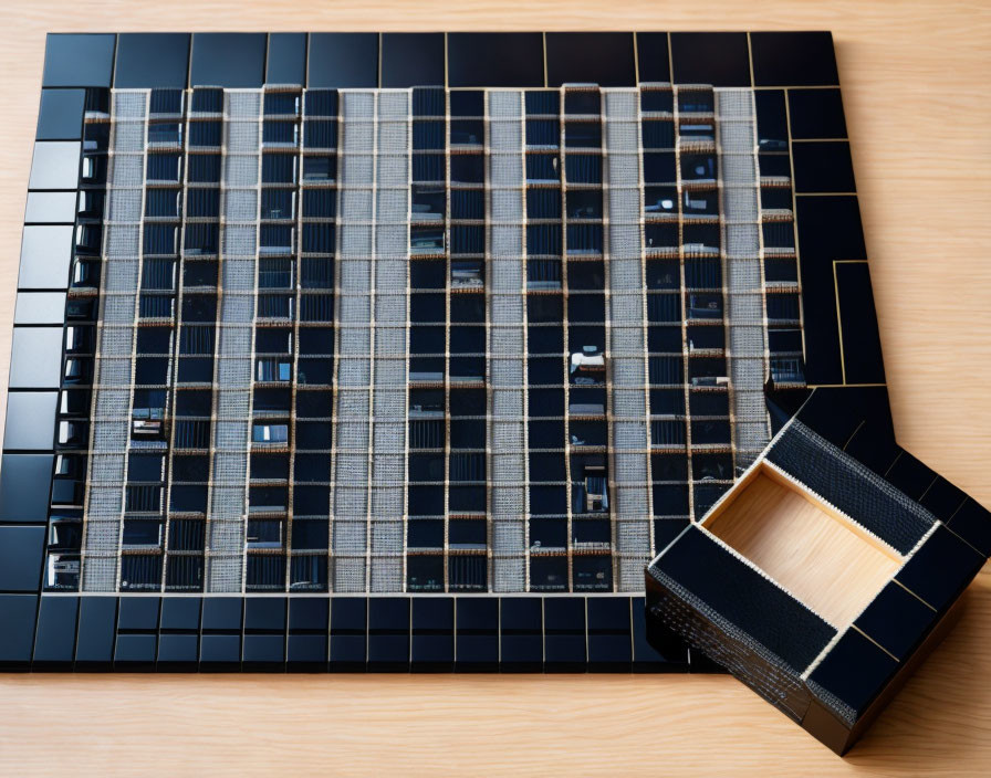 Traditional Go game board with black and white stones on wooden surface