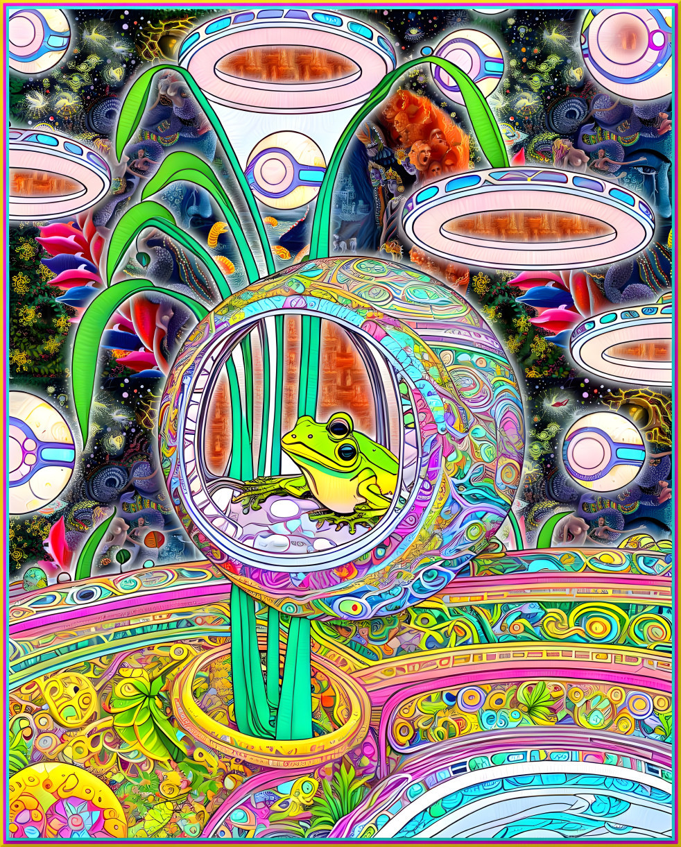 Toad's Spaceship Of Mushroom Dreams