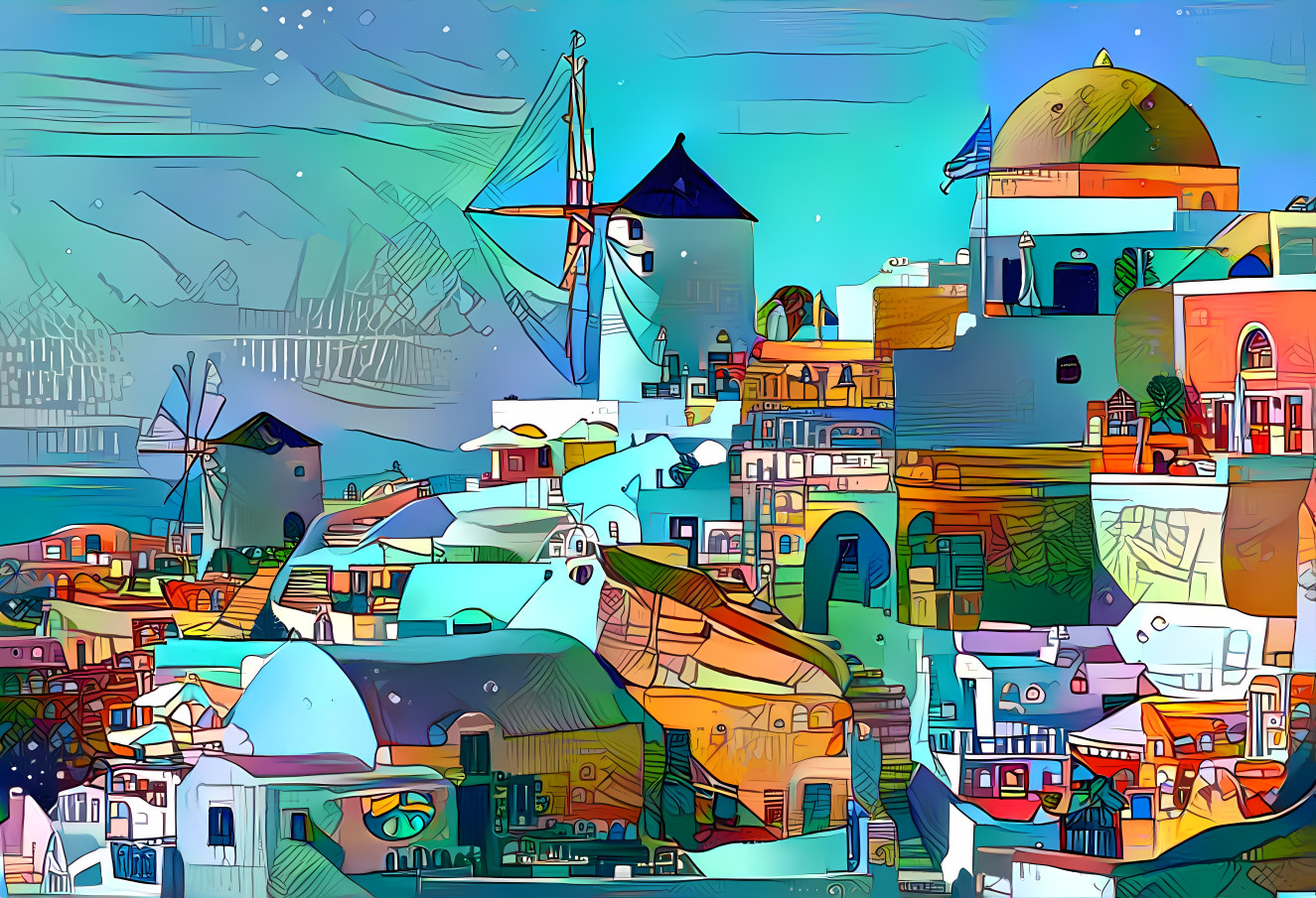 Cartoon Coastal Coziness