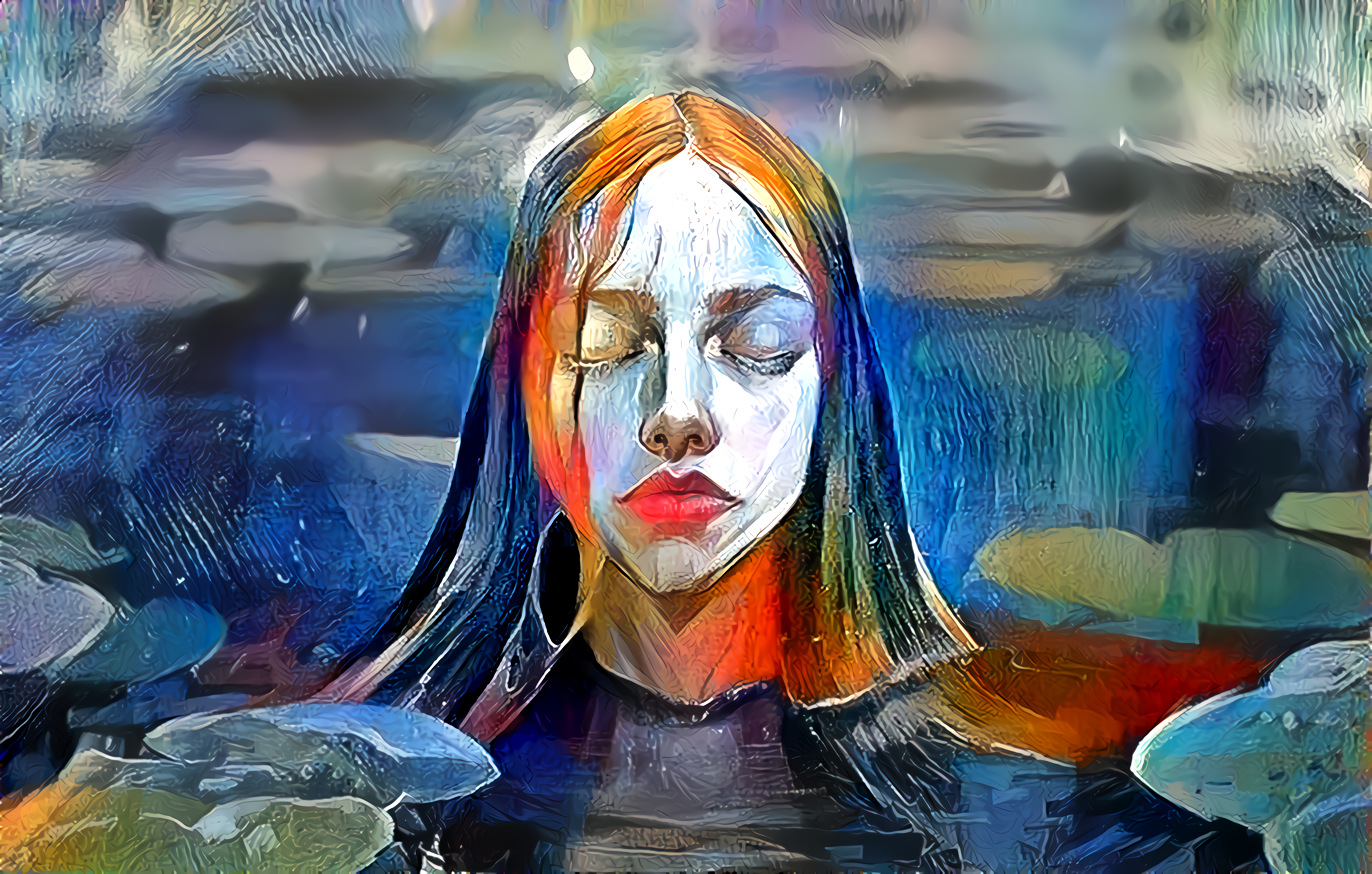 Girl in Pond