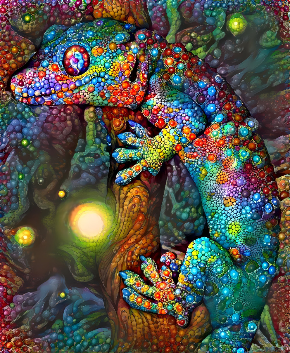 Iridescent Lizard