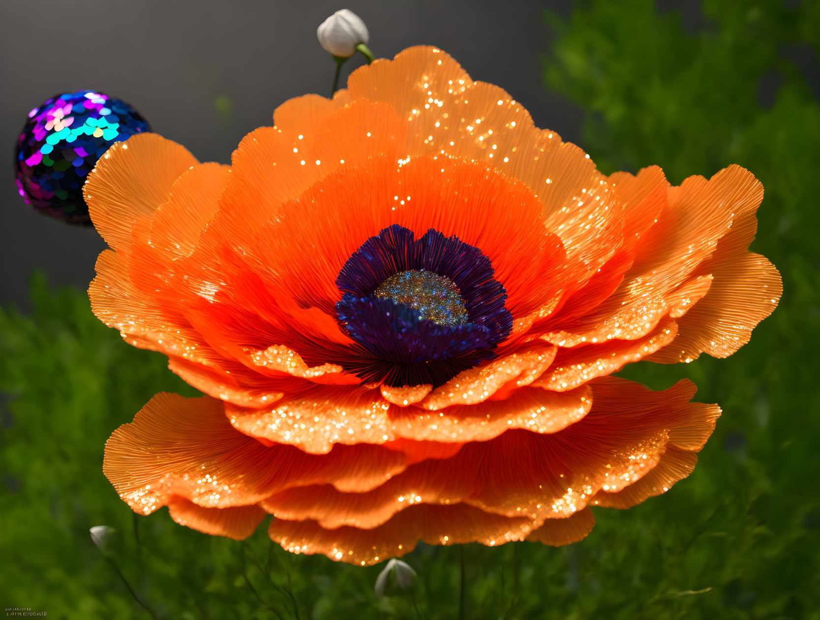 glittery poppy 